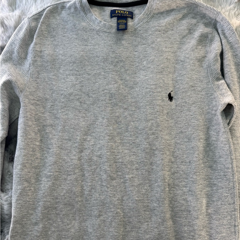 Ralph Lauren Light Gray Long Sleeve Tee